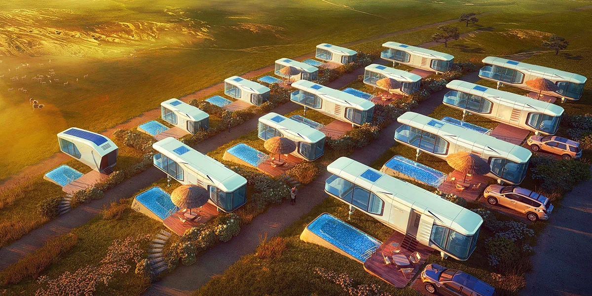 Tipos de casas cápsula prefabricadas