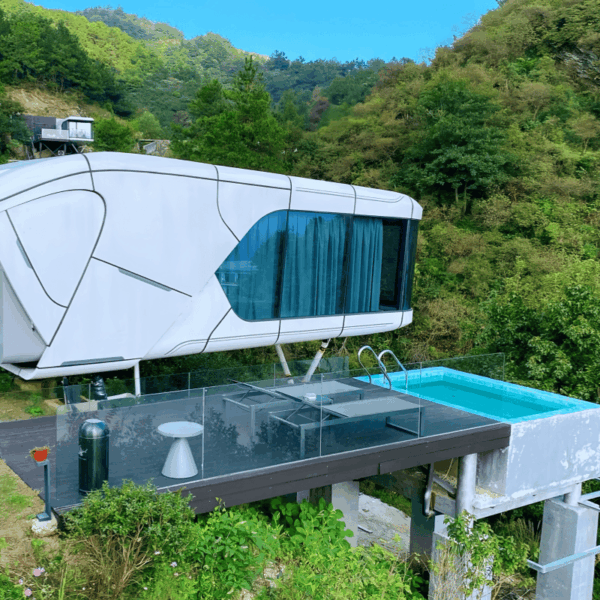 tiny space capsule house