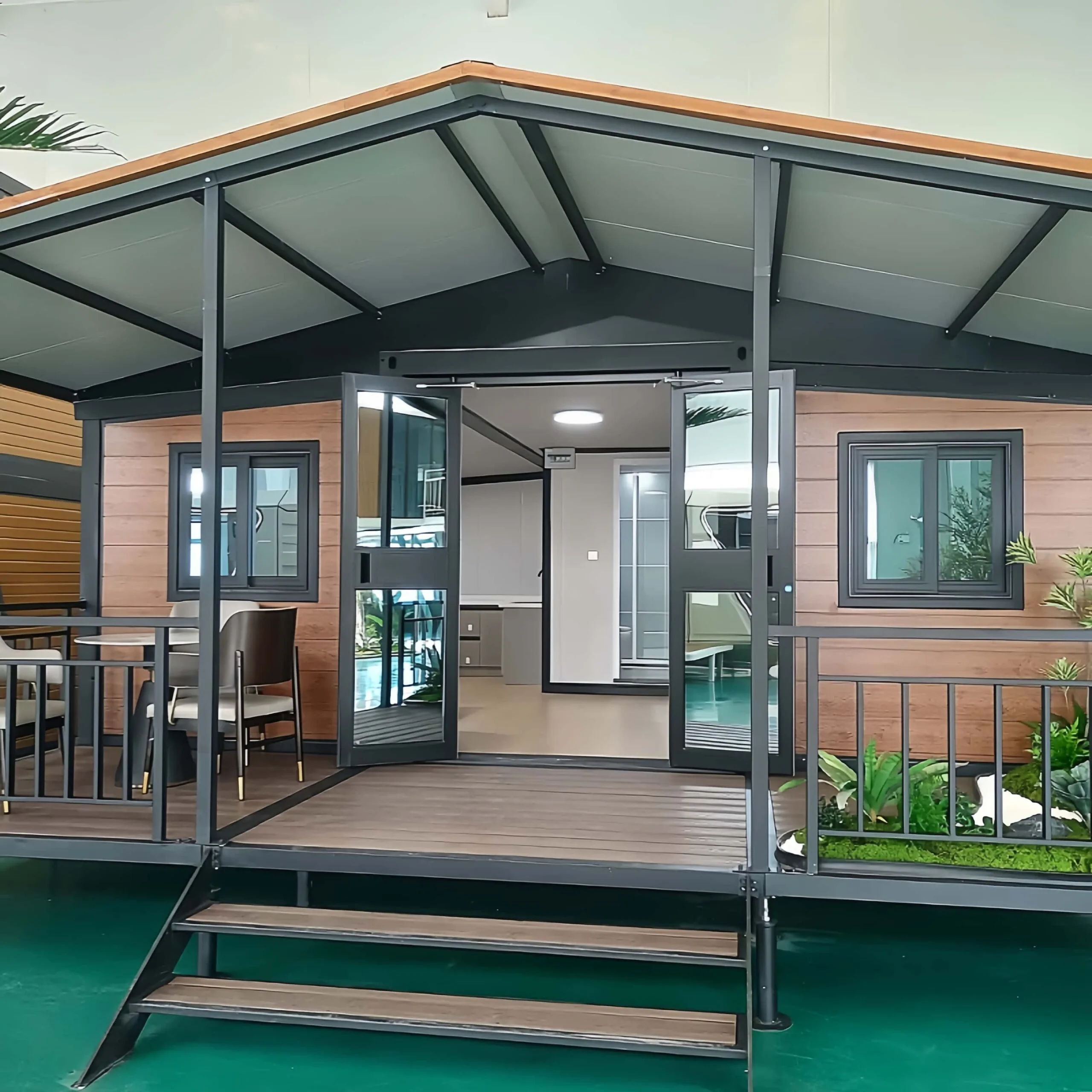 Casa container pieghevole ed espandibile da 20 piedi