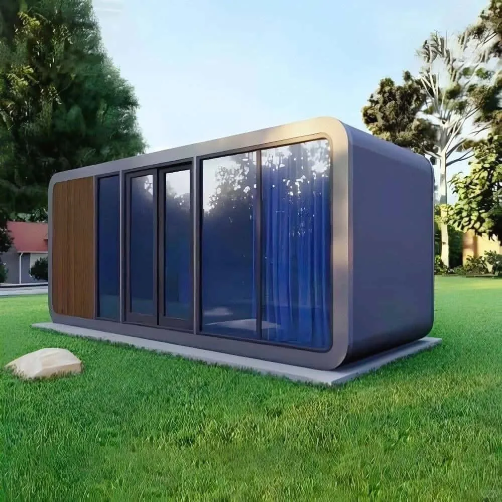 Casa móvil contenedor tipo cabaña de manzana
