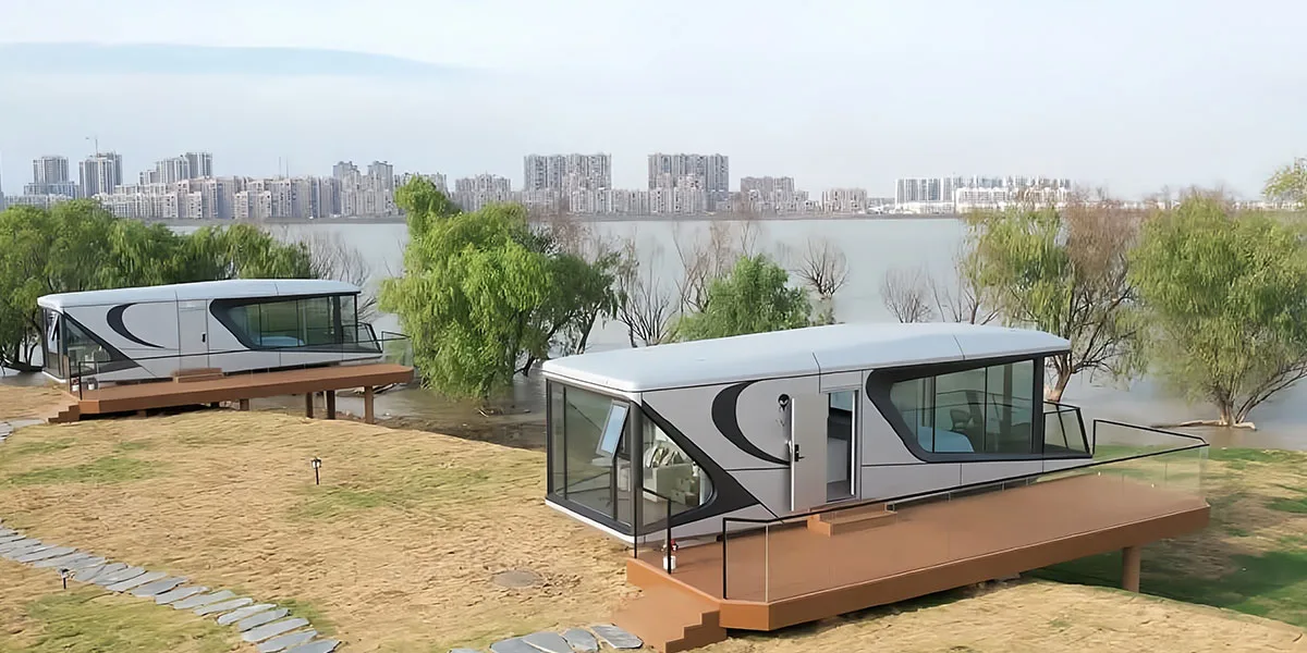 Kompaktes Wohnen im Kapselhaus