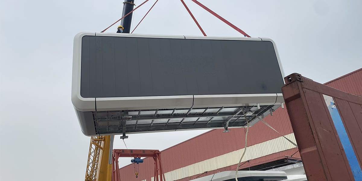 capsule house delivery and shipping