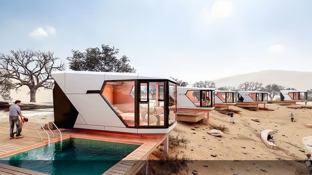 Prefab Capsule Houses Site & Foundation