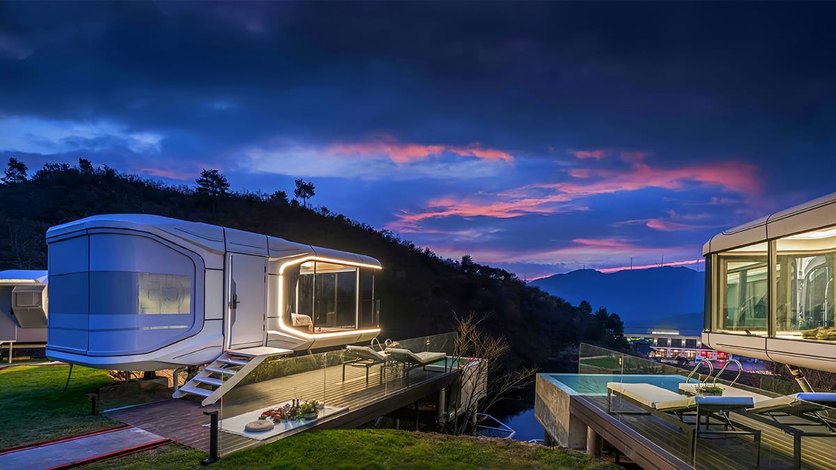 Modular Capsule Houses Perfect for Tourist Resorts