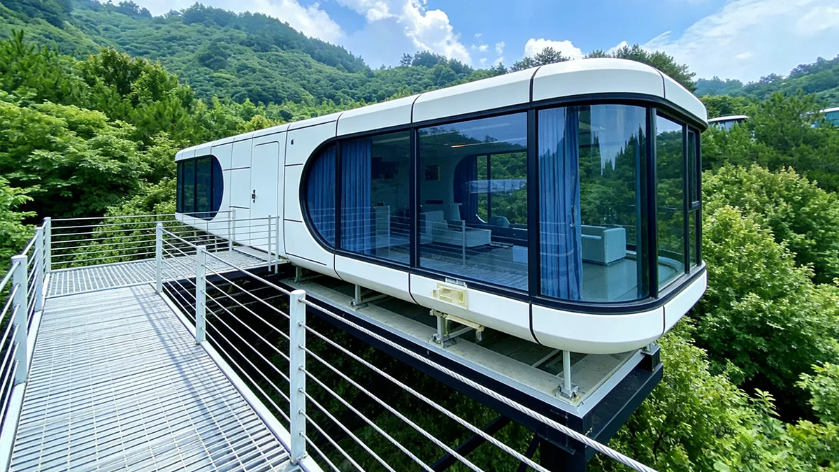 Cabina capsula per resort turistico montano