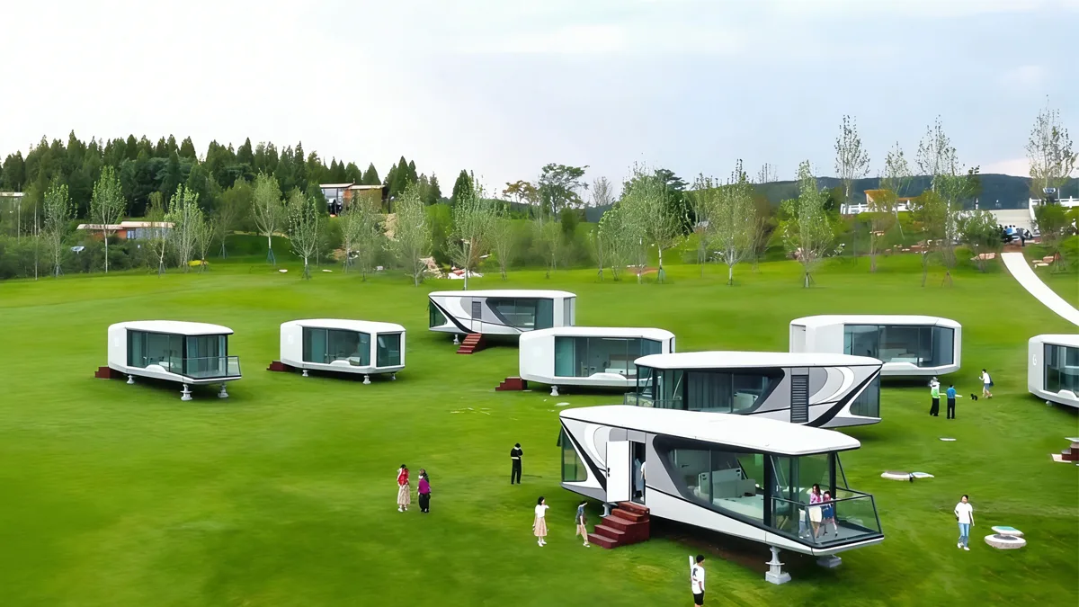 maison capsule de glamping