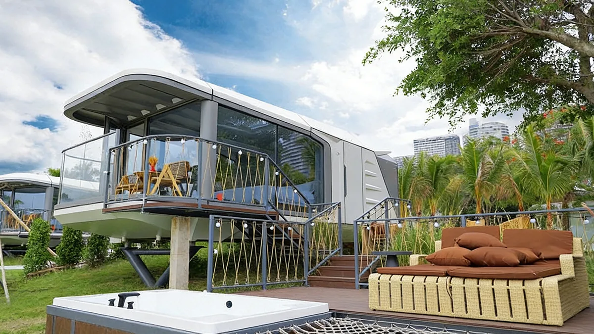 Avantages et inconvénients des maisons capsules de villégiature