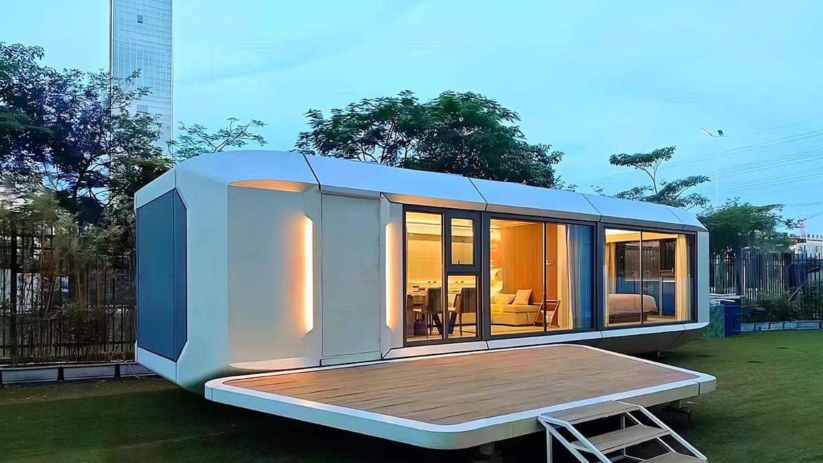 Living in a space capsule house