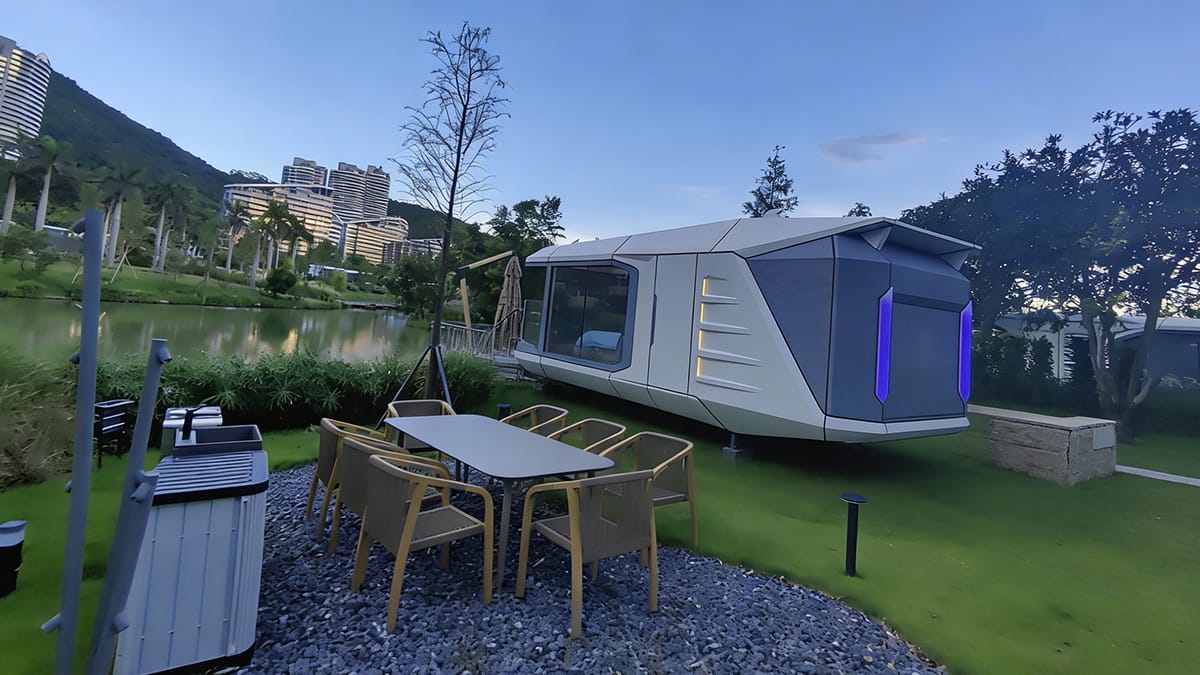 What is a prefab capsule house