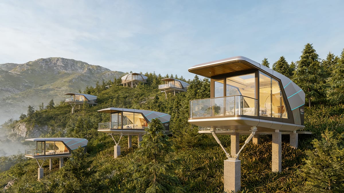 Modular Capsule House Features