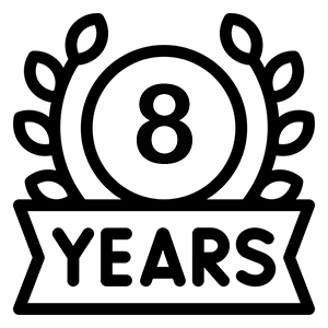 8 년 경험