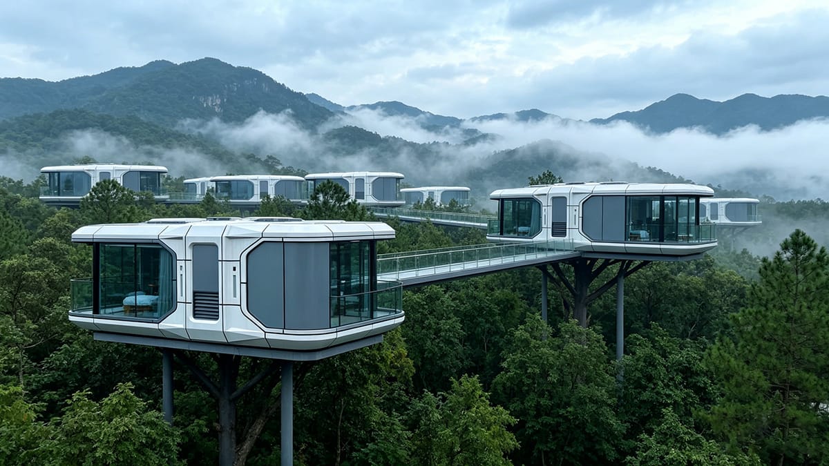 Affordable Glamping Capsule Houses