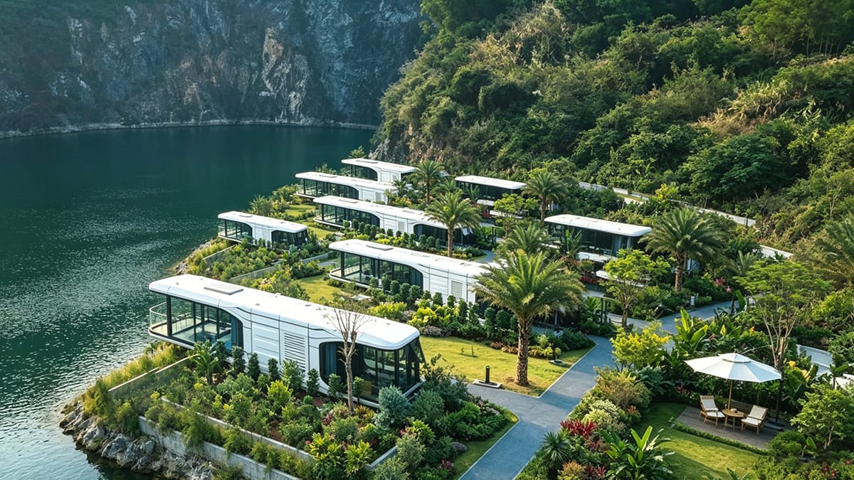 Capsule House for Resort Benefits