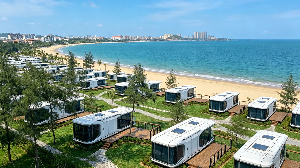 Cómo elegir una casa cápsula en un resort