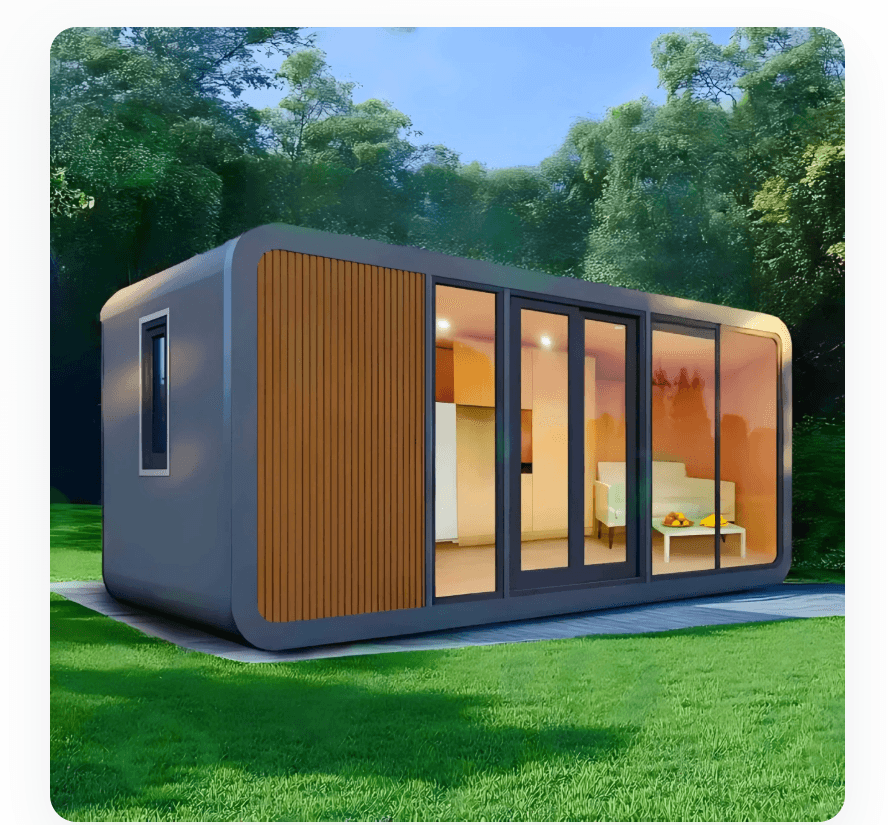 Apple Cabin in a green setting